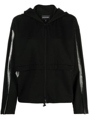 

Logo-print hooded jacket, Emporio Armani Logo-print hooded jacket
