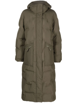 

Recycled-polyamide hooded coat, GANNI Recycled-polyamide hooded coat