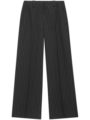 

Pinstripe-pattern wide-leg trousers, GANNI Pinstripe-pattern wide-leg trousers