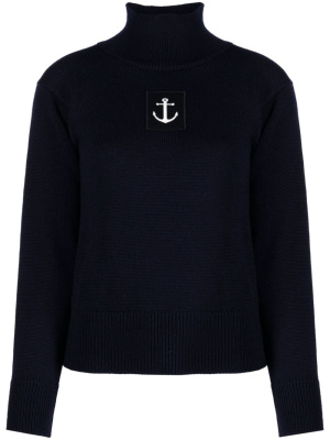 

Logo-patch high-neck jumper, Jil Sander Logo-patch high-neck jumper