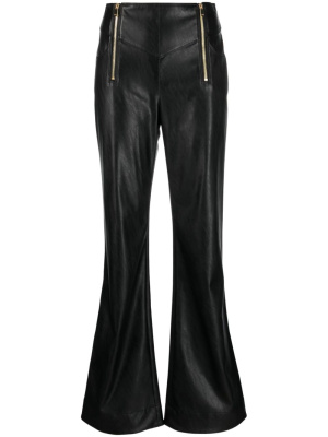 

Faux-leather flared trouser, PINKO Faux-leather flared trouser