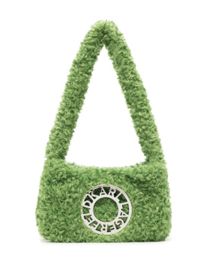 

K/Disk faux-fur shoulder bag, Karl Lagerfeld K/Disk faux-fur shoulder bag
