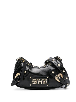 

Studded faux-leather shoulder bag, Versace Jeans Couture Studded faux-leather shoulder bag