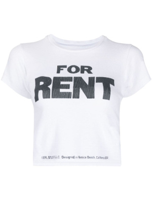 

Text-print cropped T-shirt, ERL Text-print cropped T-shirt