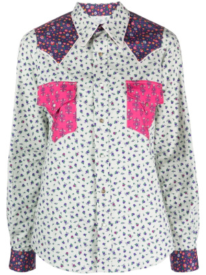 

Floral-print cowboy shirt, ERL Floral-print cowboy shirt