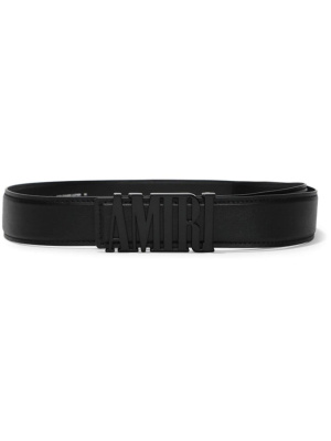

Logo-lettering leather belt, AMIRI Logo-lettering leather belt