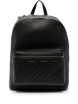 

Diag-embossed leather backpack, Off-White Diag-embossed leather backpack