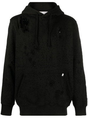 

Distressed-effect cotton hoodie, 1017 ALYX 9SM Distressed-effect cotton hoodie