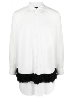 

Faux fur-trim long-sleeve shirt, Comme Des Garçons Homme Plus Faux fur-trim long-sleeve shirt