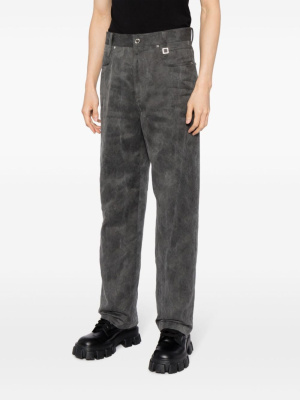 

Logo-patch straight-leg jeans, Wooyoungmi Logo-patch straight-leg jeans