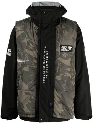 

Layered padded jacket, AAPE BY *A BATHING APE® Layered padded jacket