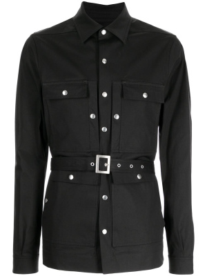 

Belted-waist jacket, Rick Owens Belted-waist jacket