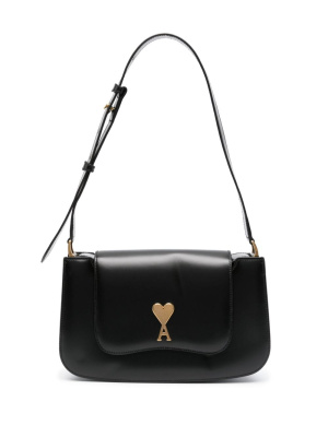 

Paris leather shoulder bag, AMI Paris Paris leather shoulder bag