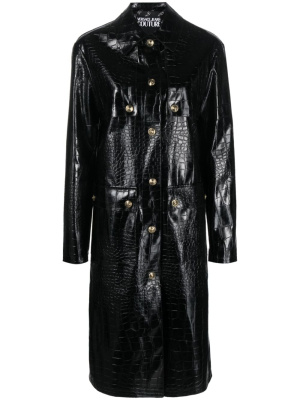 

Crocodile-effect trench coat, Versace Jeans Couture Crocodile-effect trench coat