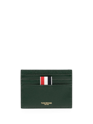 

4-Bar stripe leather cardholder, Thom Browne 4-Bar stripe leather cardholder