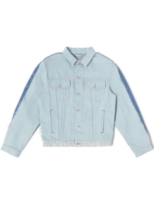 

Logo-patch denim jacket, Heron Preston Logo-patch denim jacket