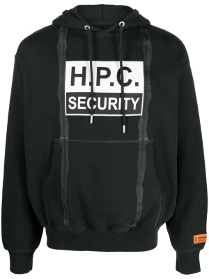 

H.P.C Security Tape cotton hoodie, Heron Preston H.P.C Security Tape cotton hoodie