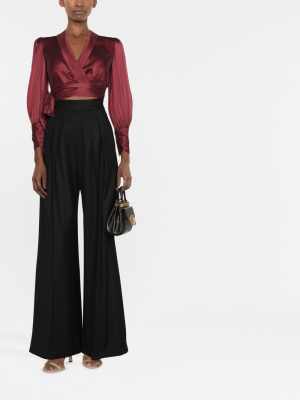 

V-neck long-sleeve blouse, ZIMMERMANN V-neck long-sleeve blouse
