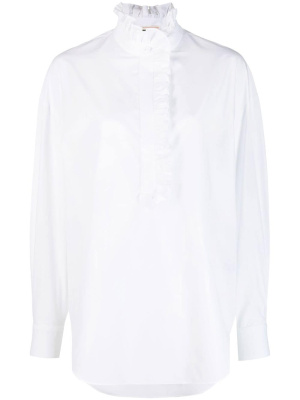 

Ruffled cotton shirt, Alexander McQueen Ruffled cotton shirt