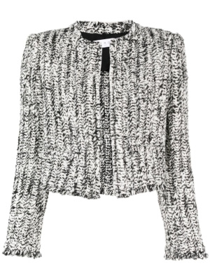 

Contrasting-trim open-front jacket, IRO Contrasting-trim open-front jacket