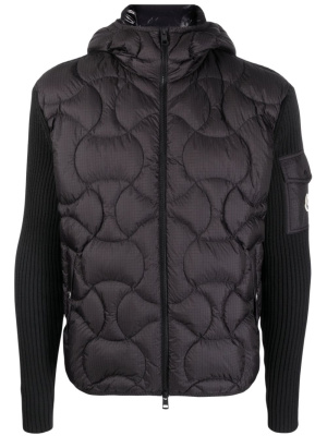 

Padded hooded zip-up cardigan, Moncler Padded hooded zip-up cardigan