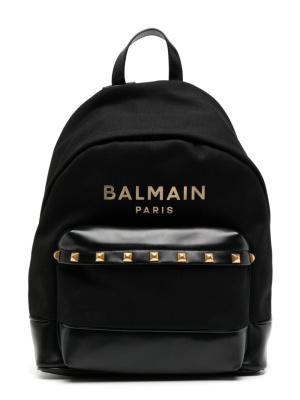 

Logo-print cotton backpack, Balmain Kids Logo-print cotton backpack