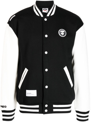 

Logo-patch bomber jacket, AAPE BY *A BATHING APE® Logo-patch bomber jacket