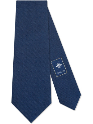 

Kingsnake underknot silk tie, Gucci Kingsnake underknot silk tie