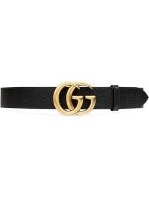 

Leather belt with double G buckle, Gucci Leather belt with double G buckle