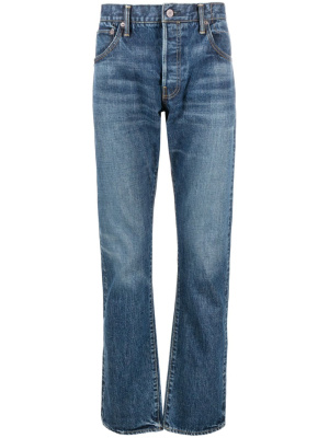 

Logo-patch cotton straight-leg jeans, Visvim Logo-patch cotton straight-leg jeans