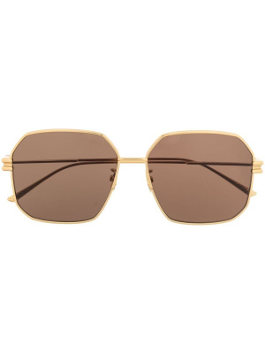 

Oversized geometric-frame sunglasses, Bottega Veneta Eyewear Oversized geometric-frame sunglasses