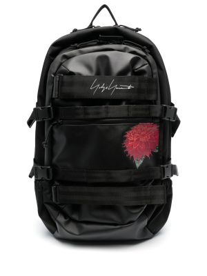 

X New Era flower-logo backpack, Yohji Yamamoto X New Era flower-logo backpack