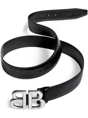 

Monaco logo-buckle leather belt, Balenciaga Monaco logo-buckle leather belt