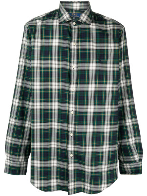 

Oxford plaid cotton shirt, Polo Ralph Lauren Oxford plaid cotton shirt