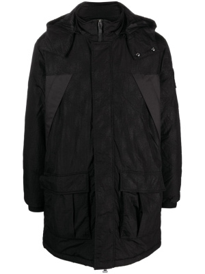 

Logo-patch hooded jacket, Ea7 Emporio Armani Logo-patch hooded jacket