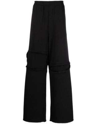 

Layered distressed jersey track pants, MM6 Maison Margiela Layered distressed jersey track pants