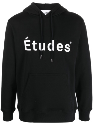 

Logo-print detail hoodie, Etudes Logo-print detail hoodie
