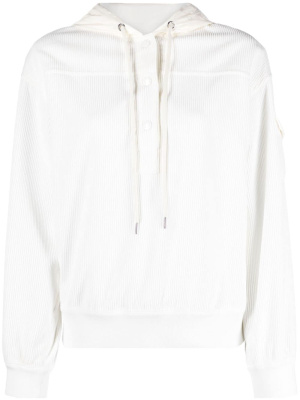 

Logo-patch corduroy hoodie, Moncler Logo-patch corduroy hoodie