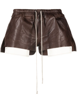 

Fog leather mini shorts, Rick Owens Fog leather mini shorts