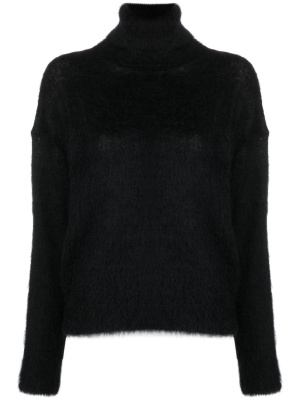 

Brushed-knit roll-neck jumper, Saint Laurent Brushed-knit roll-neck jumper