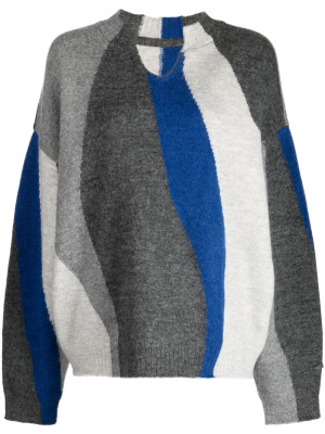 

Patterned intarsia-knit jumper, Ader Error Patterned intarsia-knit jumper