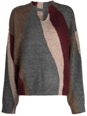 

Batia striped knitted jumper, Ader Error Batia striped knitted jumper