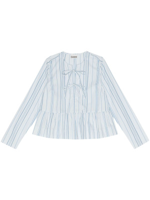 

Striped peplum blouse, GANNI Striped peplum blouse