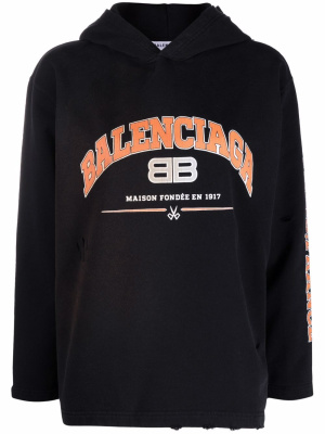 

Logo-print hoodie, Balenciaga Logo-print hoodie