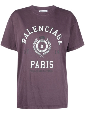 

Oversize logo-print T-shirt, Balenciaga Oversize logo-print T-shirt