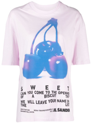

Graphic-print cotton T-shirt, Jil Sander Graphic-print cotton T-shirt
