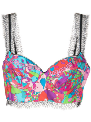 

Floral Summer bustier top, Versace Floral Summer bustier top