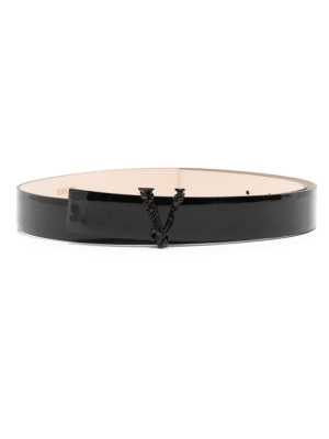 

Virtus patent-leather belt, Versace Virtus patent-leather belt