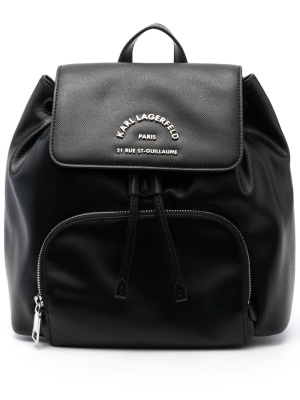 

Logo-lettering backpack, Karl Lagerfeld Logo-lettering backpack