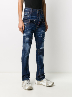 

Double waistband skinny jeans, Dsquared2 Double waistband skinny jeans